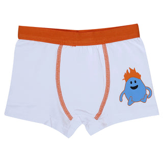 Boys Boxers c.410 White and Orange - Allegro Styles