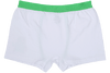 Boys Boxers c.410 White and Green - Allegro Styles