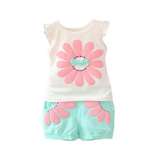 Girls Flower Print Set c.519 - Allegro Styles