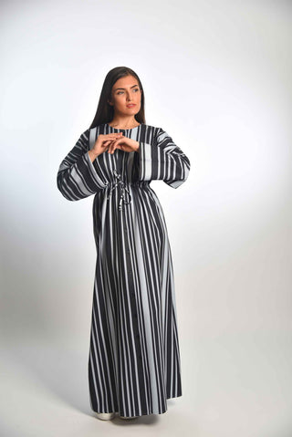 Striped Abaya